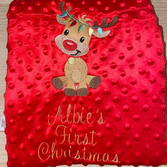 Reindeer Christmas Blanket