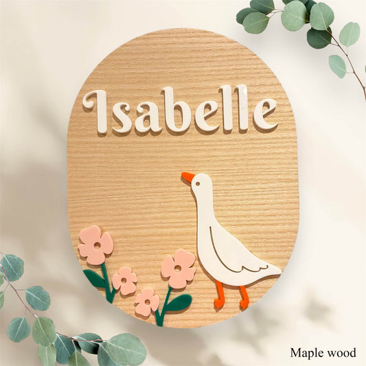 Goose name plaque